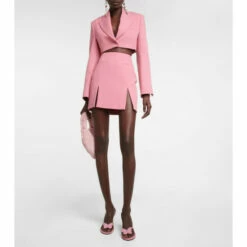 Blumarine Crêpe Miniskirt