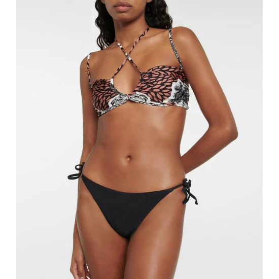 Johanna Ortiz Printed Bikini Top