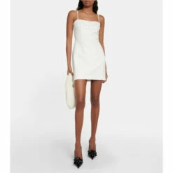 Blumarine Embellished Satin Minidress