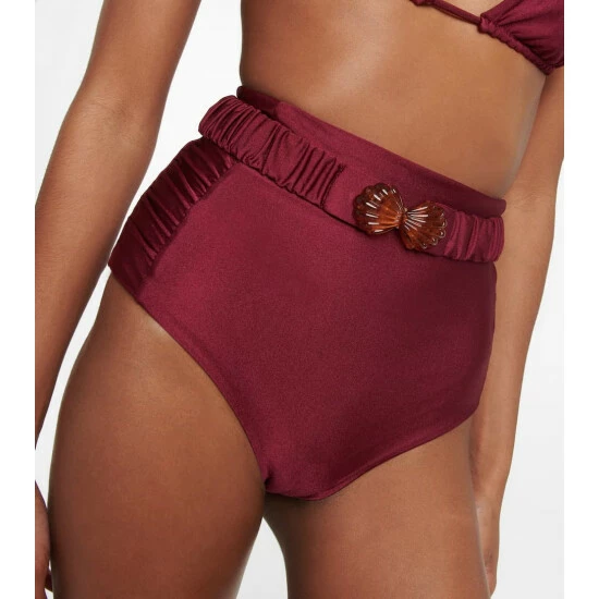 Johanna Ortiz High-rise Belted Bikini Bottoms - Image 3