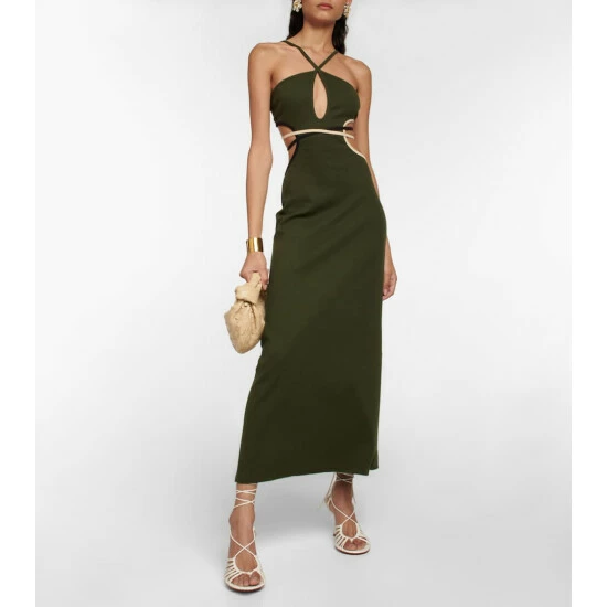 Johanna Ortiz Cutout Maxi Dress