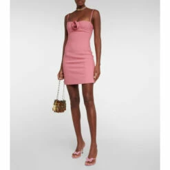 Blumarine Floral Appliqué Minidress