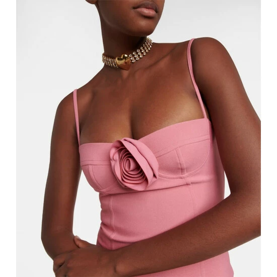 Blumarine Floral Appliqué Minidress - Image 3