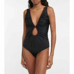 Johanna Ortiz Cutout V-neck Swimsuit