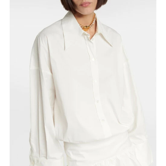 Blumarine Ruffle-trimmed Cotton-blend Minidress - Image 3