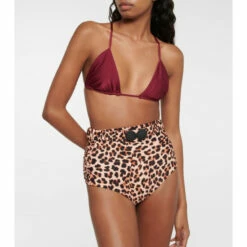 Johanna Ortiz High-rise Leopard-print Bikini Bottoms