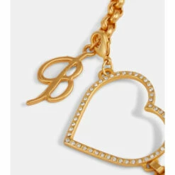 Blumarine Embellished Heart Necklace