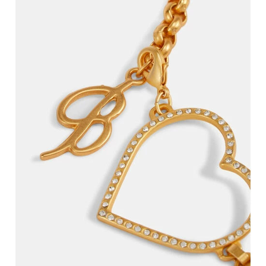 Blumarine Embellished Heart Necklace