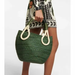 Johanna Ortiz Woven Raffia Tote