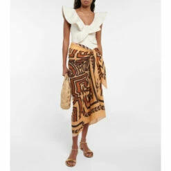 Johanna Ortiz Printed Cotton Beach Cover-up