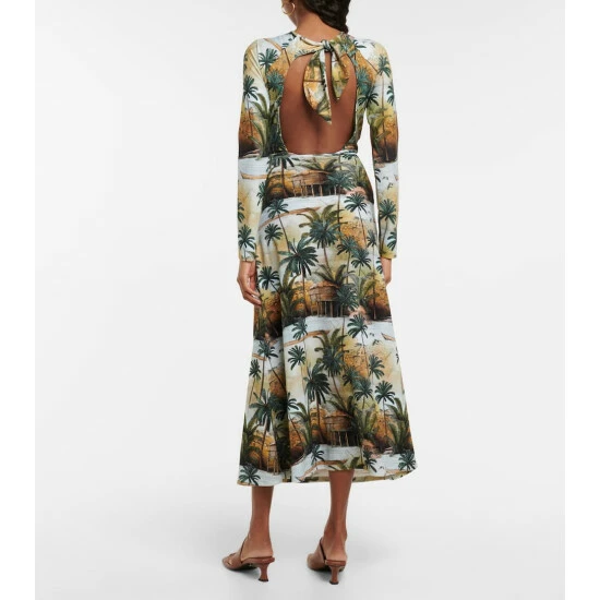 Johanna Ortiz Printed Midi Skirt - Image 2