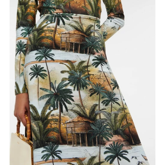 Johanna Ortiz Printed Midi Skirt - Image 3