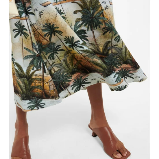 Johanna Ortiz Printed Midi Skirt - Image 4