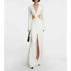 Blumarine Embellished Cutout Gown