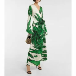 Johanna Ortiz Printed Jacquard Maxi Dress