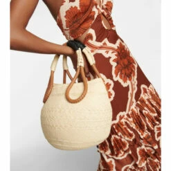 Johanna Ortiz Medium Raffia Tote Bag