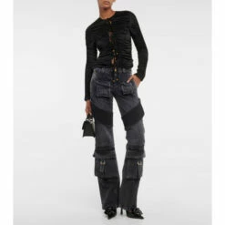 Blumarine Denim Cargo Pants