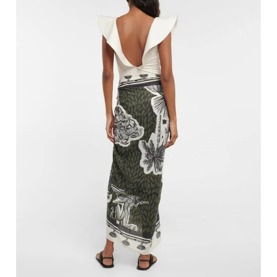 Johanna Ortiz Printed Cotton Beach Cover-up - Image 2