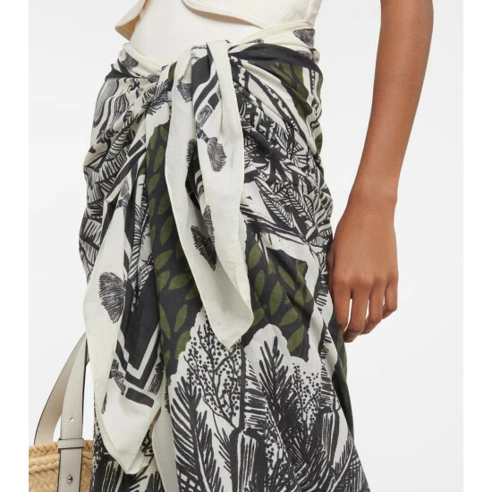 Johanna Ortiz Printed Cotton Beach Cover-up - Image 3