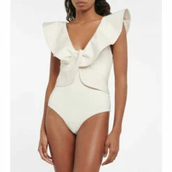 Johanna Ortiz Golden Beaches Ruffled Swimsuit