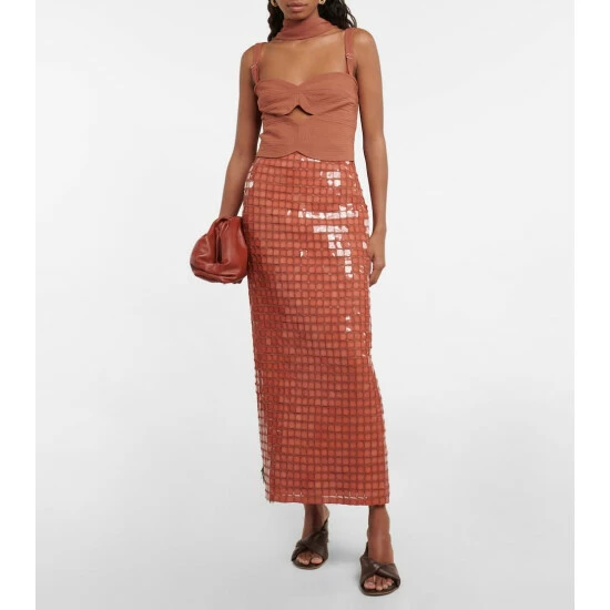 Johanna Ortiz Convertible Embellished Maxi Dress