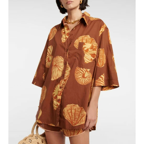 Johanna Ortiz Ocean Amulet Printed Cotton Shirt - Image 4