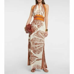 Johanna Ortiz Una Concha En El Mar Floral Maxi Dress