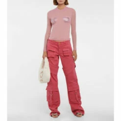 Blumarine Embellished Semi-sheer Top