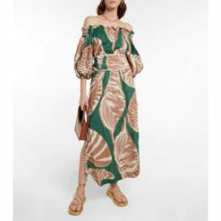 Johanna Ortiz Palomino Linen Maxi Dress
