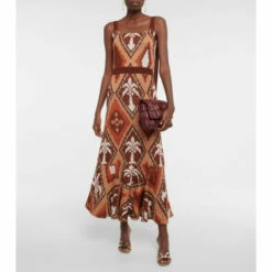 Johanna Ortiz Nymph Secrets Printed Cotton Midi Dress