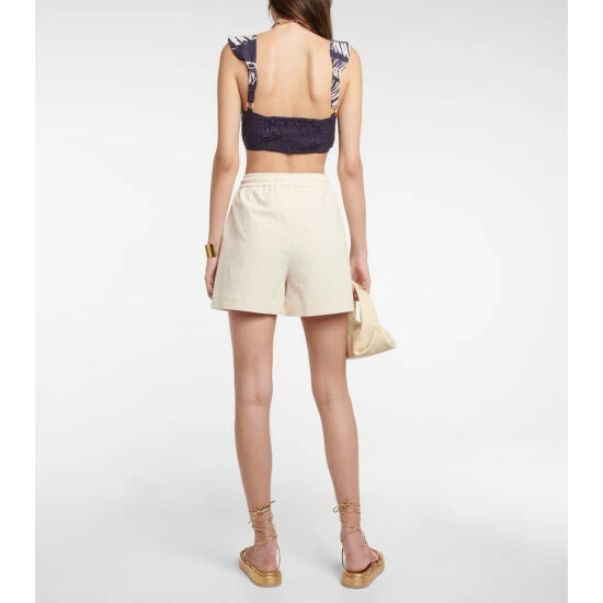 Johanna Ortiz Into Nature Printed Cotton Crop Top - Image 2