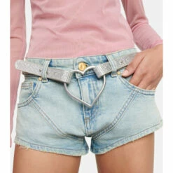 Blumarine Heart Crystal-embellished Belt