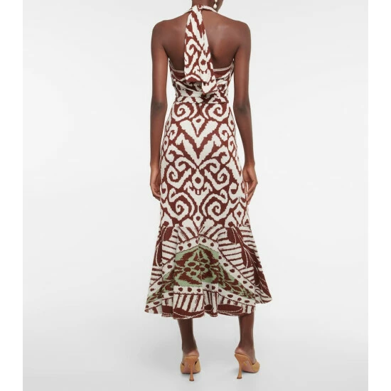 Johanna Ortiz Antique Dialog Printed Cotton Midi Dress - Image 2