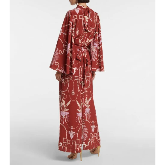 Johanna Ortiz Printed Silk Maxi Dress - Image 2