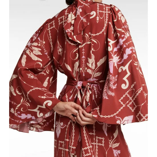 Johanna Ortiz Printed Silk Maxi Dress - Image 4