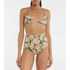 Johanna Ortiz Tenerife Sea Twisted Bikini Top