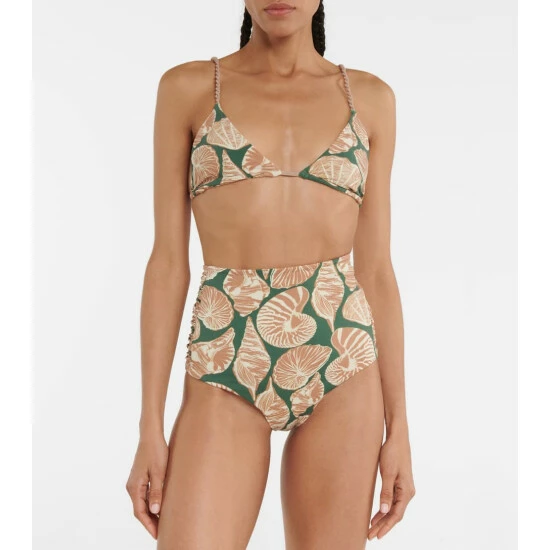 Johanna Ortiz Tenerife Sea Twisted Bikini Top