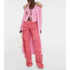 Blumarine Pointelle Wool And Cashmere Cardigan