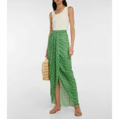 Johanna Ortiz Merecumbé Printed Maxi Skirt