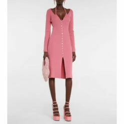 Blumarine Ribbed Wool Dress And Bra