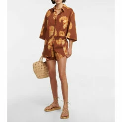 Johanna Ortiz Ocean Amulet Printed Shorts