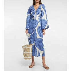 Johanna Ortiz Polinesia Occidental Cutout Midi Dress