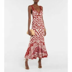 Johanna Ortiz Fragante Brisa Cotton Midi Dress