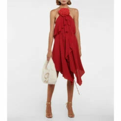 Blumarine Ruffled Halterneck Minidress