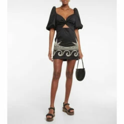 Johanna Ortiz Simple Pleasures Cutout Minidress