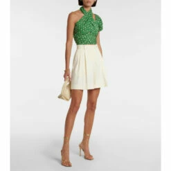 Johanna Ortiz Okeanos Asymmetric Silk Top