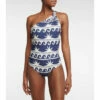Johanna Ortiz Printed One-shoulder Swimsuit