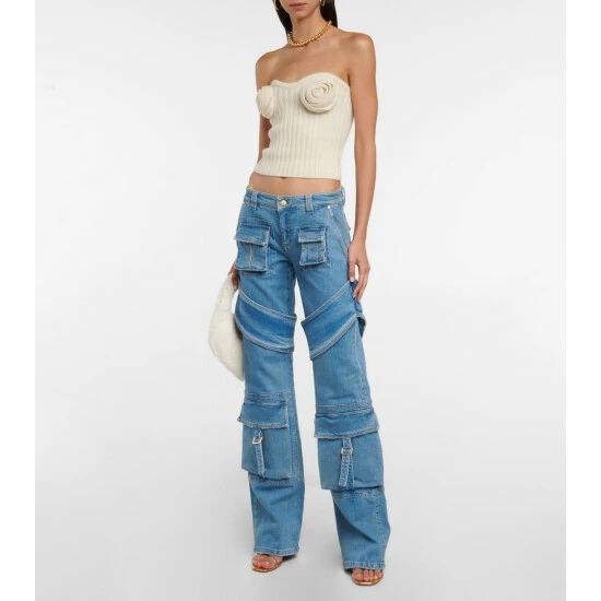 Blumarine Denim Cargo Pants