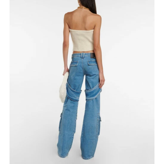 Blumarine Denim Cargo Pants - Image 2