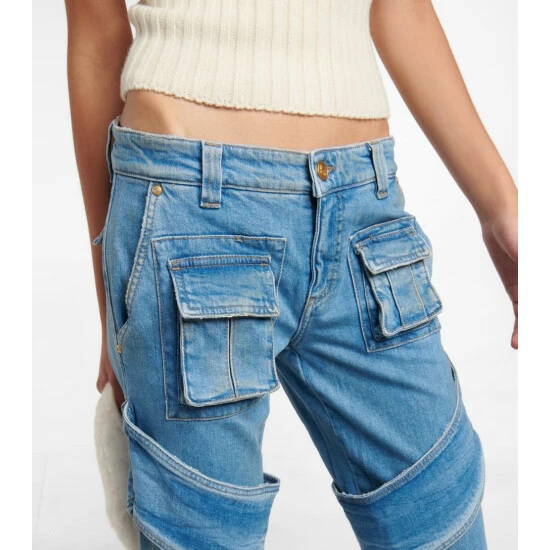 Blumarine Denim Cargo Pants - Image 3